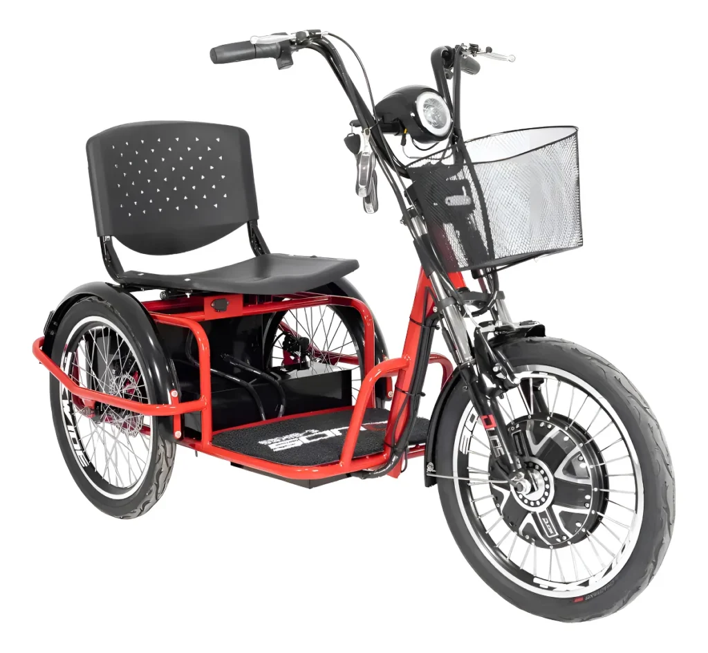 Triciclo Elétrico Duos Confortável Motor 800w sem cnh