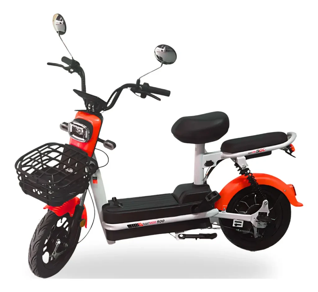 bicicleta scooter eletrica Ecobikes-SPORT-SMART-500W-48V-Aro-14-Scooter moto elétrica adulto
